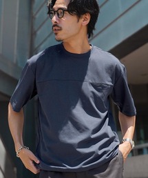 接触冷感 吸水速乾 遮熱 UVカット ワイド メッシュTシャツ 裾ドローコード付き