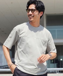 接触冷感 吸水速乾 遮熱 UVカット ワイド メッシュTシャツ 裾ドローコード付き