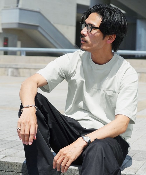 jiggys shop(ジギーズショップ)の「接触冷感 吸水速乾 遮熱 UVカット ワイド メッシュTシャツ 裾ドローコード付き(Tシャツ/カットソー・メンズ・グレー/オリーブ/ブラック/ネイビー・LARGE/X-LARGE/MEDIUM)」の15枚目の写真