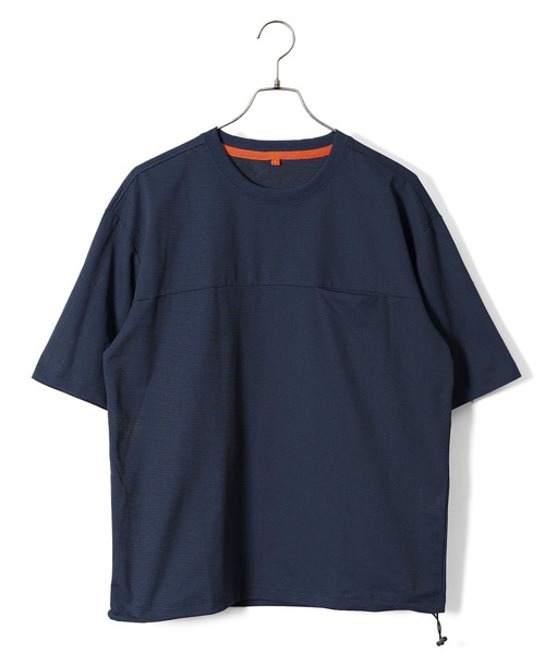 jiggys shop(ジギーズショップ)の「接触冷感 吸水速乾 遮熱 UVカット ワイド メッシュTシャツ 裾ドローコード付き(Tシャツ/カットソー・メンズ・グレー/オリーブ/ブラック/ネイビー・LARGE/X-LARGE/MEDIUM)」の19枚目の写真