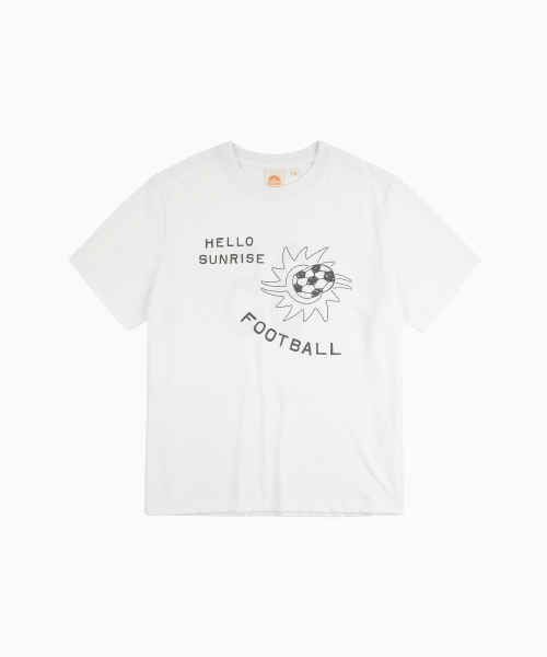 HELLO SUNRISE(ハローサンライズ)の「HS Football Club Tee_White(Tシャツ/カットソー・レディース・ホワイト・SMALL/MEDIUM/LARGE)」の1枚目の写真