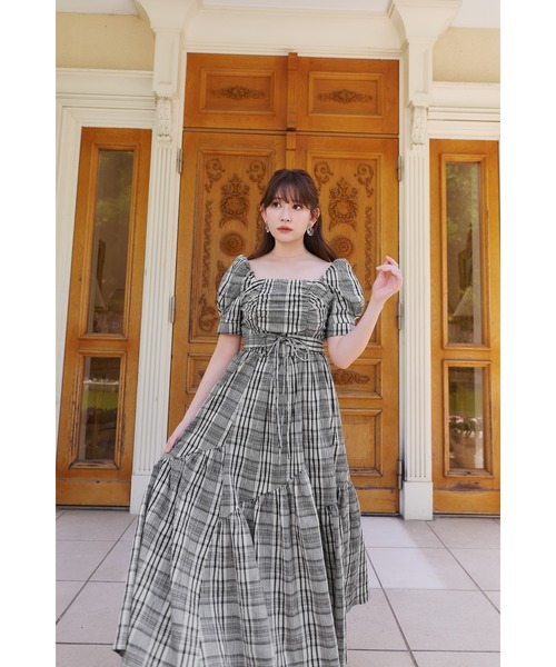 Her lip to（ハーリップトゥー）の「Alizee Off-Shoulder Dress（ワンピース・レディース・ブラック・M/S）」の3枚目の写真