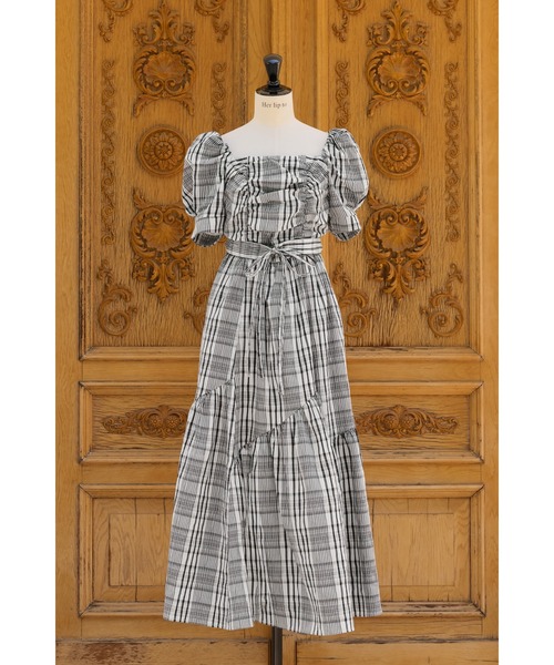 Her lip to（ハーリップトゥー）の「Alizee Off-Shoulder Dress（ワンピース・レディース・ブラック・M/S）」の17枚目の写真