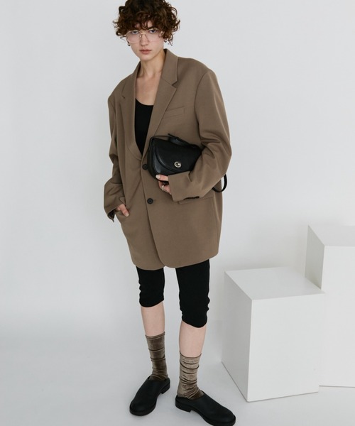 arholiday.standard(エーアールホリデースタンダード)の「real leather oval flap shoulder bag / リアルレザーオーバルフラップバッグ(ショルダーバッグ・レディース・ブラウン/ブラック・FREE)」の8枚目の写真
