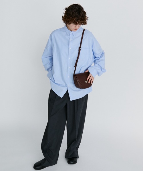 arholiday.standard(エーアールホリデースタンダード)の「real leather oval flap shoulder bag / リアルレザーオーバルフラップバッグ(ショルダーバッグ・レディース・ブラウン/ブラック・FREE)」の20枚目の写真