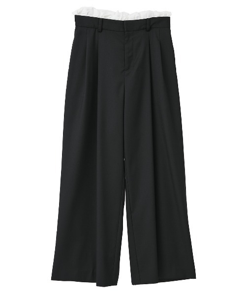 MANOF(マノフ)の「WAIST FRILL 2WAY PANTS(その他パンツ・レディース・ライトグレー/キャメル/ブラック・M/S)」の8枚目の写真