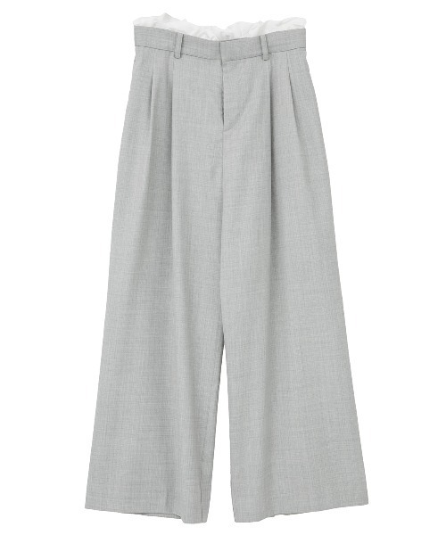 MANOF(マノフ)の「WAIST FRILL 2WAY PANTS(その他パンツ・レディース・ライトグレー/キャメル/ブラック・M/S)」の17枚目の写真