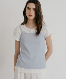 Soft basic sleeveless [KNSS10TS02]_Sky blue