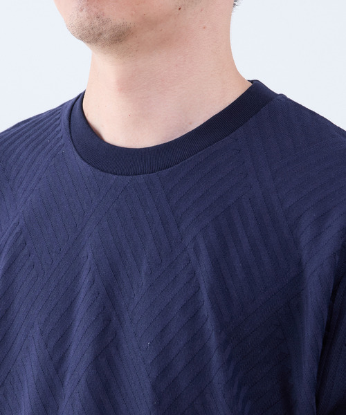 MEN'S MELROSE（メンズメルローズ）の「アーガイルリンクスTシャツ（Tシャツ/カットソー・メンズ・ネイビー/ブラウン/ホワイト・2/4/3）」の17枚目の写真