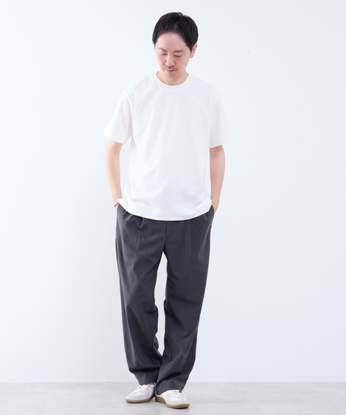 MEN'S MELROSE（メンズメルローズ）の「アーガイルリンクスTシャツ（Tシャツ/カットソー・メンズ・ネイビー/ブラウン/ホワイト・2/4/3）」の6枚目の写真