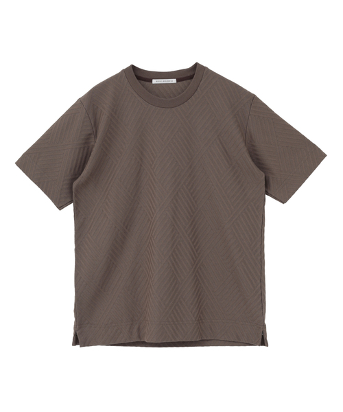 MEN'S MELROSE（メンズメルローズ）の「アーガイルリンクスTシャツ（Tシャツ/カットソー・メンズ・ネイビー/ブラウン/ホワイト・2/4/3）」の7枚目の写真