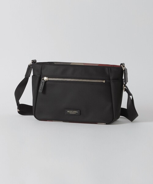 BLUE LABEL CRESTBRIDGE（ブルーレーベルクレストブリッジ）の「パーシャルクレストブリッジチェックナイロンミニショルダー（ショルダーバッグ・レディース・ダークネイビー/ブラック/パープル・FREE）」の2枚目の写真