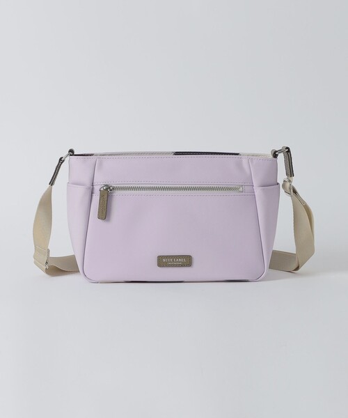 BLUE LABEL CRESTBRIDGE（ブルーレーベルクレストブリッジ）の「パーシャルクレストブリッジチェックナイロンミニショルダー（ショルダーバッグ・レディース・ダークネイビー/ブラック/パープル・FREE）」の4枚目の写真