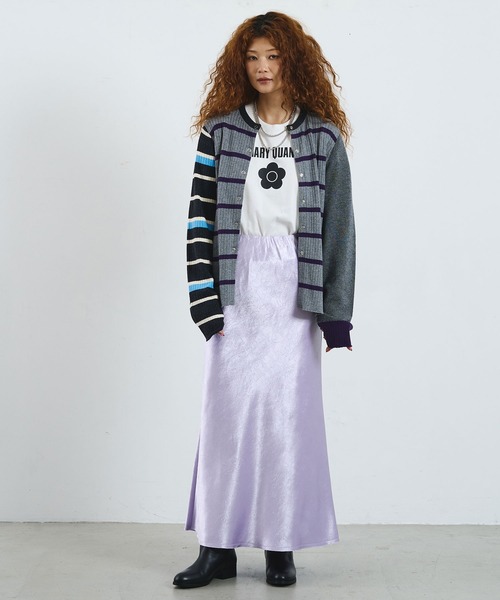 ROSE BUD(ローズバッド)の「CREOLME/MULTI STRIPE KNIT CARDIGAN(ニット/セーター・レディース・グレー/ブラウン・ONE SIZE)」の19枚目の写真