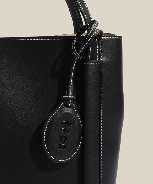 ROPE'(ロペ)の「【E'POR】KNOT BAG Medium/A4対応・通勤・撥水・軽量・26AW新型(トートバッグ・レディース・ブラック/ダークブラウン・FREE)」の14枚目の写真