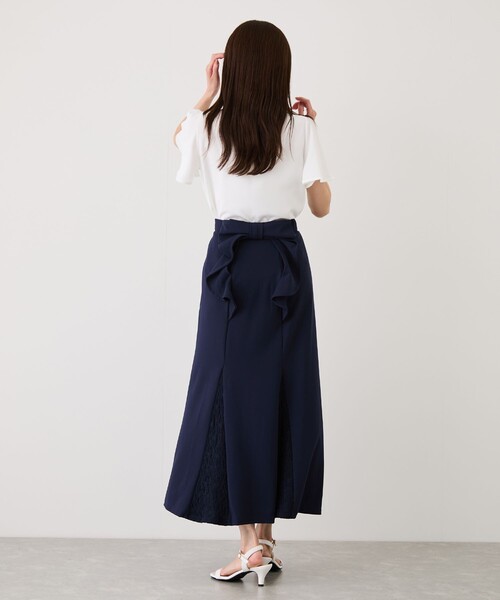 Jayro(ジャイロ)の「後ろリボンレース切替マーメイドスカート(スカート・レディース・ピンク/サックスブルー/ブラック/ネイビー・M)」の18枚目の写真