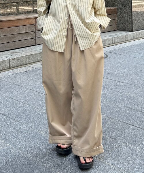 CPCM(シーピーシーエム)の「【全骨格対応◎】5Xイージーパンツ《ユニセックス仕様》(チノパンツ・メンズ・グレー/ベージュ/ネイビー/ブラウン/ブラック・FREE/LARGE)」の4枚目の写真