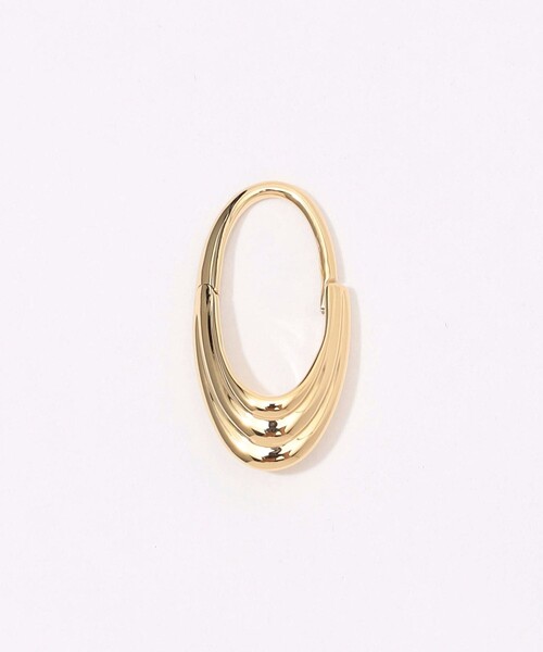 TOMORROWLAND （トゥモローランド）の「Otiumberg. Roscida Ridged Hoops ゴールド ピアス（ピアス（両耳用）・レディース・ゴールド・FREE）」の2枚目の写真