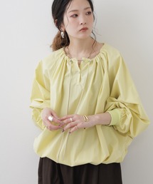 SIWALY fluid 綿のプルオーバーシャツ 長袖