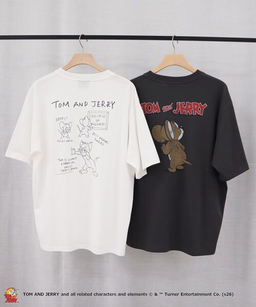 Tom&Jerry(トムアンドジェリー)の「トムアンドジェリー半袖T(Tシャツ/カットソー・メンズ・チャコールグレー/アイボリー・M/L)」の15枚目の写真