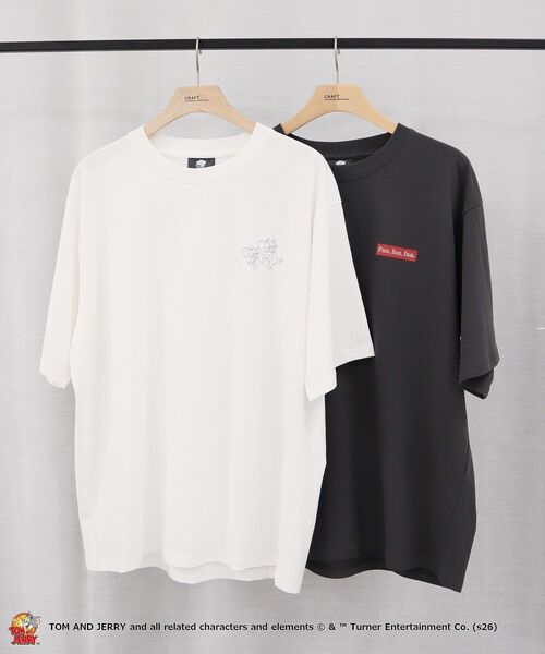 Tom&Jerry(トムアンドジェリー)の「トムアンドジェリー半袖T(Tシャツ/カットソー・メンズ・チャコールグレー/アイボリー・M/L)」の16枚目の写真