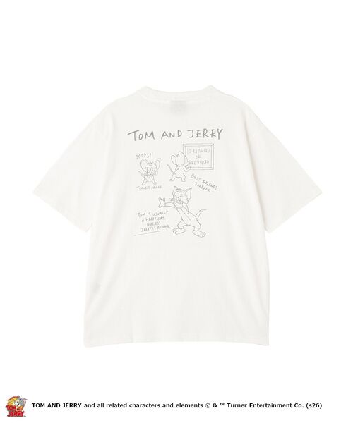 Tom&Jerry(トムアンドジェリー)の「トムアンドジェリー半袖T(Tシャツ/カットソー・メンズ・チャコールグレー/アイボリー・M/L)」の9枚目の写真