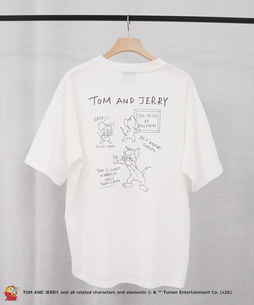 Tom&Jerry(トムアンドジェリー)の「トムアンドジェリー半袖T(Tシャツ/カットソー・メンズ・チャコールグレー/アイボリー・M/L)」の1枚目の写真