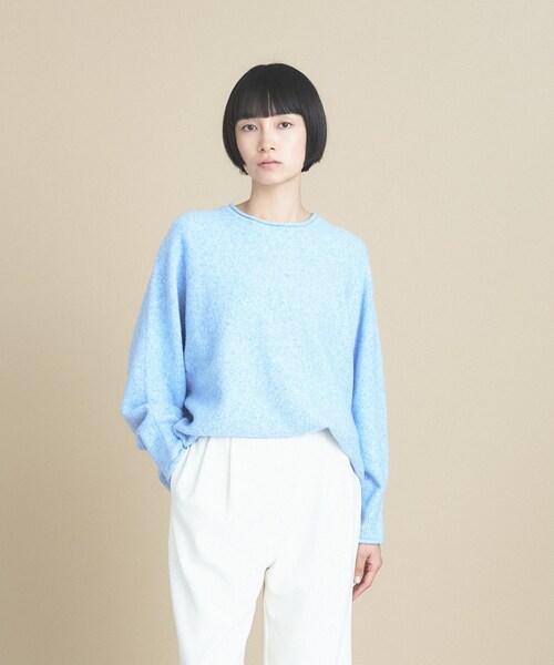 cloenc(クロエンス)の「【WEB限定カラーあり】ドルマンスリーブニット 美フォルム 10色展開(ニット/セーター・レディース・チャコール/ピンク系その他/ワインレッド/ベージュ系その他7/ベージュ系8/グレー系4/オフホワイト/ライトグリーン系/ブルー系5/ライトイエロー系9・02/00)」の7枚目の写真