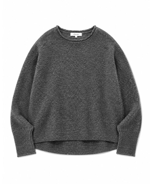 cloenc(クロエンス)の「【WEB限定カラーあり】ドルマンスリーブニット 美フォルム 10色展開(ニット/セーター・レディース・チャコール/ピンク系その他/ワインレッド/ベージュ系その他7/ベージュ系8/グレー系4/オフホワイト/ライトグリーン系/ブルー系5/ライトイエロー系9・02/00)」の2枚目の写真