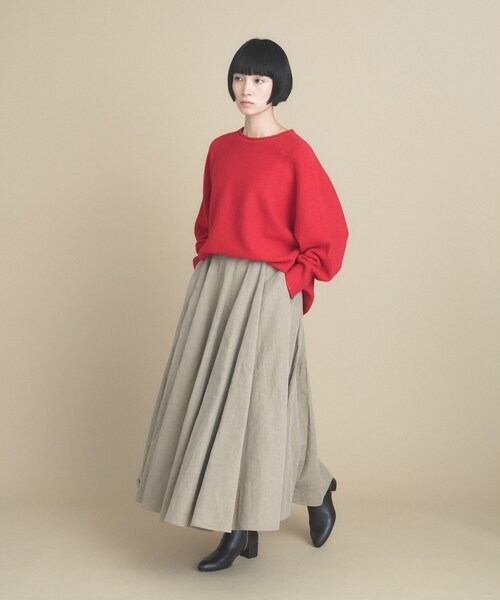 cloenc(クロエンス)の「【WEB限定カラーあり】ドルマンスリーブニット 美フォルム 10色展開(ニット/セーター・レディース・チャコール/ピンク系その他/ワインレッド/ベージュ系その他7/ベージュ系8/グレー系4/オフホワイト/ライトグリーン系/ブルー系5/ライトイエロー系9・02/00)」の19枚目の写真