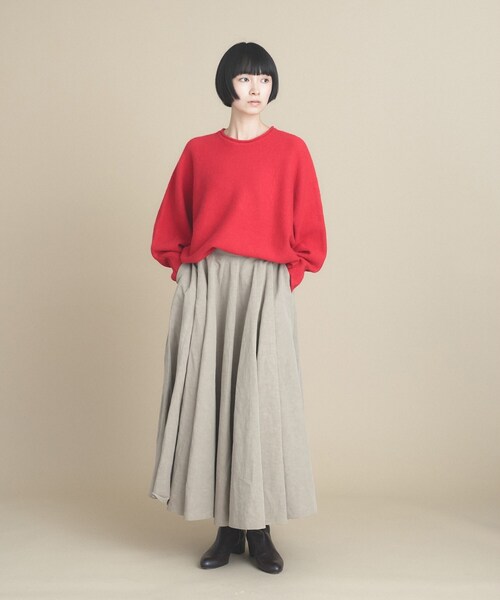 cloenc(クロエンス)の「【WEB限定カラーあり】ドルマンスリーブニット 美フォルム 10色展開(ニット/セーター・レディース・チャコール/ピンク系その他/ワインレッド/ベージュ系その他7/ベージュ系8/グレー系4/オフホワイト/ライトグリーン系/ブルー系5/ライトイエロー系9・02/00)」の20枚目の写真