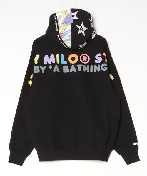 AAPE BY A BATHING APE（エーエイプバイアベイシングエイプ）の「AAPE X BABY MILO STORE ZIP UP HOODIE（パーカー・メンズ・ブラック・SMALL/XX-LARGE/LARGE）」の6枚目の写真