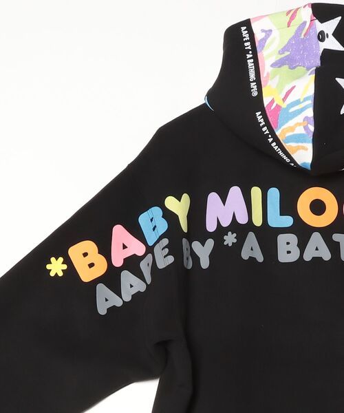 AAPE BY A BATHING APE（エーエイプバイアベイシングエイプ）の「AAPE X BABY MILO STORE ZIP UP HOODIE（パーカー・メンズ・ブラック・SMALL/XX-LARGE/LARGE）」の7枚目の写真