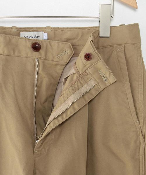 Steven Alan（スティーブンアラン）の「＜Steven Alan＞ OXFORD 1PLEAT BAGGY TAPERED/ﾊﾟﾝﾂ◆（その他パンツ・メンズ・ブラック/ベージュ/ホワイト・X-LARGE/LARGE/MEDIUM/SMALL）」の5枚目の写真