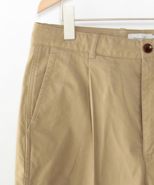 Steven Alan（スティーブンアラン）の「＜Steven Alan＞ OXFORD 1PLEAT BAGGY TAPERED/ﾊﾟﾝﾂ◆（その他パンツ・メンズ・ブラック/ベージュ/ホワイト・X-LARGE/LARGE/MEDIUM/SMALL）」の6枚目の写真