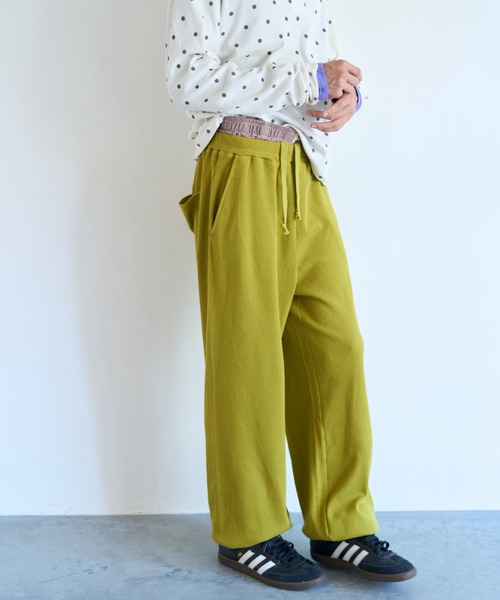 common gull products.(コモンガルプロダクツ)の「片付かないワッフルパンツ(その他パンツ・レディース・ラベンダー/アイボリー/オリーブ系/ネイビー・SMALL/MEDIUM/LARGE)」の2枚目の写真