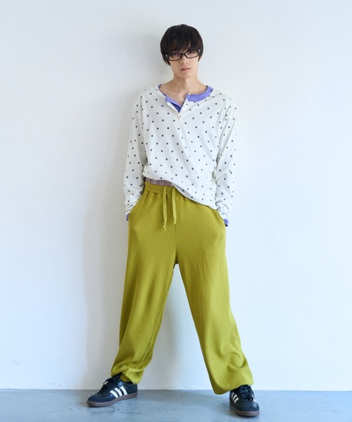 common gull products.(コモンガルプロダクツ)の「片付かないワッフルパンツ(その他パンツ・レディース・ラベンダー/アイボリー/オリーブ系/ネイビー・SMALL/MEDIUM/LARGE)」の21枚目の写真