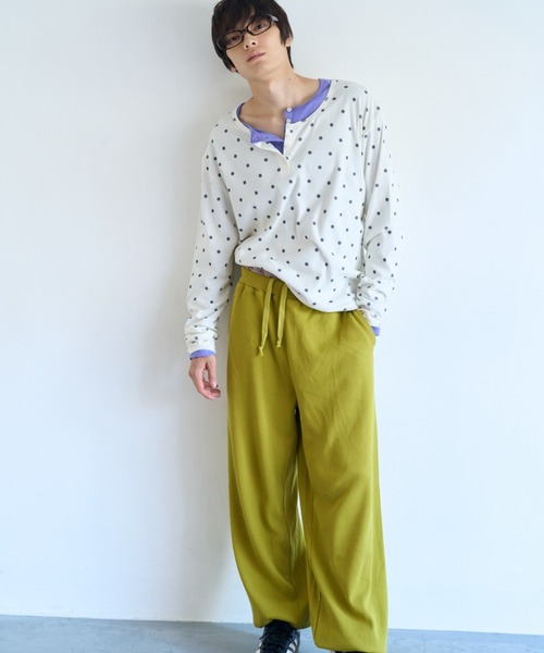 common gull products.(コモンガルプロダクツ)の「片付かないワッフルパンツ(その他パンツ・レディース・ラベンダー/アイボリー/オリーブ系/ネイビー・SMALL/MEDIUM/LARGE)」の22枚目の写真