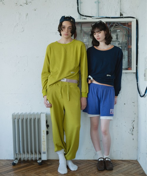 common gull products.(コモンガルプロダクツ)の「片付かないワッフルパンツ(その他パンツ・レディース・ラベンダー/アイボリー/オリーブ系/ネイビー・SMALL/MEDIUM/LARGE)」の20枚目の写真