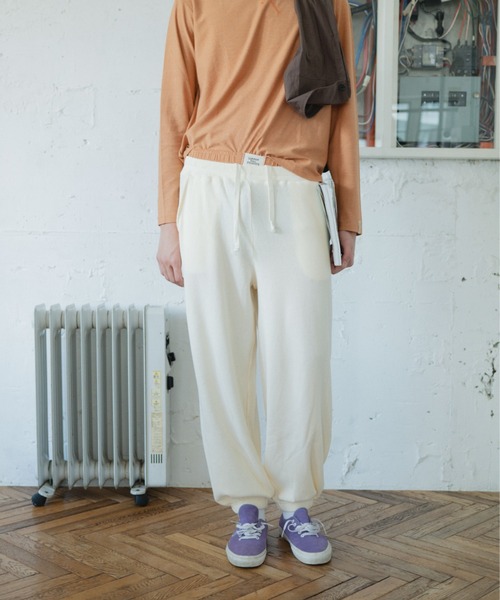 common gull products.(コモンガルプロダクツ)の「片付かないワッフルパンツ(その他パンツ・レディース・ラベンダー/アイボリー/オリーブ系/ネイビー・SMALL/MEDIUM/LARGE)」の8枚目の写真