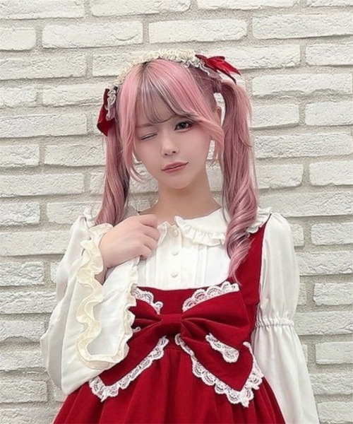 Ank Rouge(アンクルージュ)の「ショートケーキの夢のヘッドドレス(カチューシャ・レディース・レッド/ピンク・FREE)」の6枚目の写真