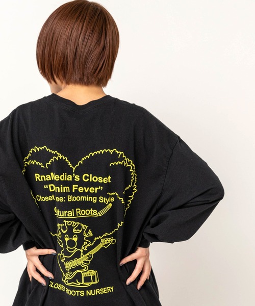 RNA(アールエヌエー)の「M2729 ハートツリープリントロンT(Tシャツ/カットソー・レディース・アッシュグレー/ブラック/ライトブルー・MEDIUM)」の2枚目の写真