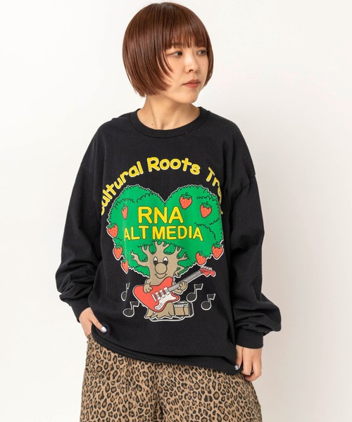 RNA(アールエヌエー)の「M2729 ハートツリープリントロンT(Tシャツ/カットソー・レディース・アッシュグレー/ブラック/ライトブルー・MEDIUM)」の11枚目の写真