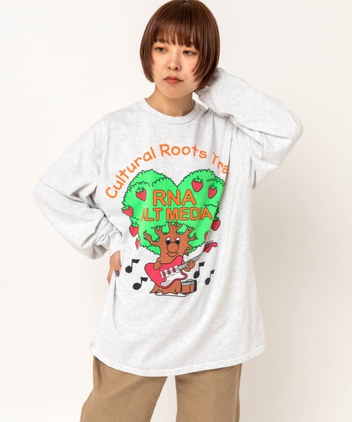 RNA(アールエヌエー)の「M2729 ハートツリープリントロンT(Tシャツ/カットソー・レディース・アッシュグレー/ブラック/ライトブルー・MEDIUM)」の13枚目の写真