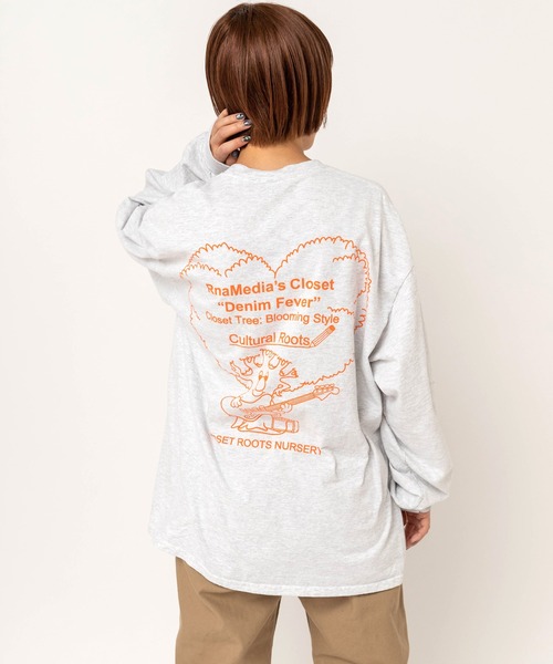 RNA(アールエヌエー)の「M2729 ハートツリープリントロンT(Tシャツ/カットソー・レディース・アッシュグレー/ブラック/ライトブルー・MEDIUM)」の10枚目の写真
