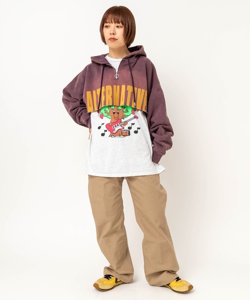 RNA(アールエヌエー)の「M2729 ハートツリープリントロンT(Tシャツ/カットソー・レディース・アッシュグレー/ブラック/ライトブルー・MEDIUM)」の7枚目の写真