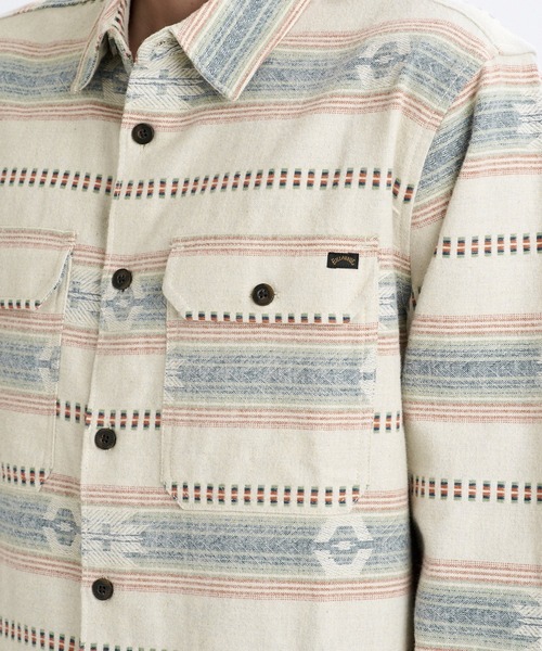 BILLABONG(ビラボン)の「BILLABONG メンズ OFFSHORE JACQUARD FLANNEL 長袖シャツ 【2026年秋冬モデル】/ビラボンネイティブテイストジャガード柄シャツ(シャツ/ブラウス・メンズ・ブルー系その他/クリーム・X-LARGE/LARGE/MEDIUM)」の6枚目の写真