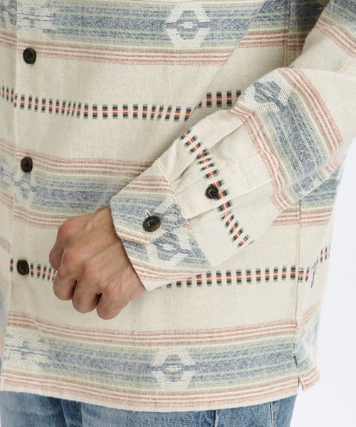 BILLABONG(ビラボン)の「BILLABONG メンズ OFFSHORE JACQUARD FLANNEL 長袖シャツ 【2026年秋冬モデル】/ビラボンネイティブテイストジャガード柄シャツ(シャツ/ブラウス・メンズ・ブルー系その他/クリーム・X-LARGE/LARGE/MEDIUM)」の7枚目の写真