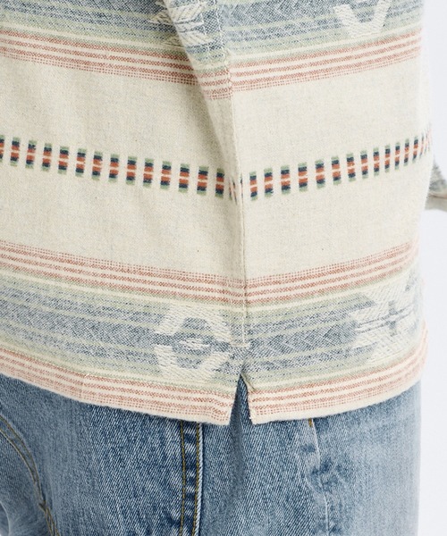 BILLABONG(ビラボン)の「BILLABONG メンズ OFFSHORE JACQUARD FLANNEL 長袖シャツ 【2026年秋冬モデル】/ビラボンネイティブテイストジャガード柄シャツ(シャツ/ブラウス・メンズ・ブルー系その他/クリーム・X-LARGE/LARGE/MEDIUM)」の8枚目の写真