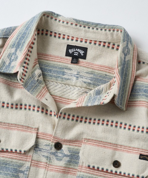 BILLABONG(ビラボン)の「BILLABONG メンズ OFFSHORE JACQUARD FLANNEL 長袖シャツ 【2026年秋冬モデル】/ビラボンネイティブテイストジャガード柄シャツ(シャツ/ブラウス・メンズ・ブルー系その他/クリーム・X-LARGE/LARGE/MEDIUM)」の10枚目の写真